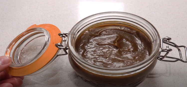 Butterscotch Syrup on a Jar